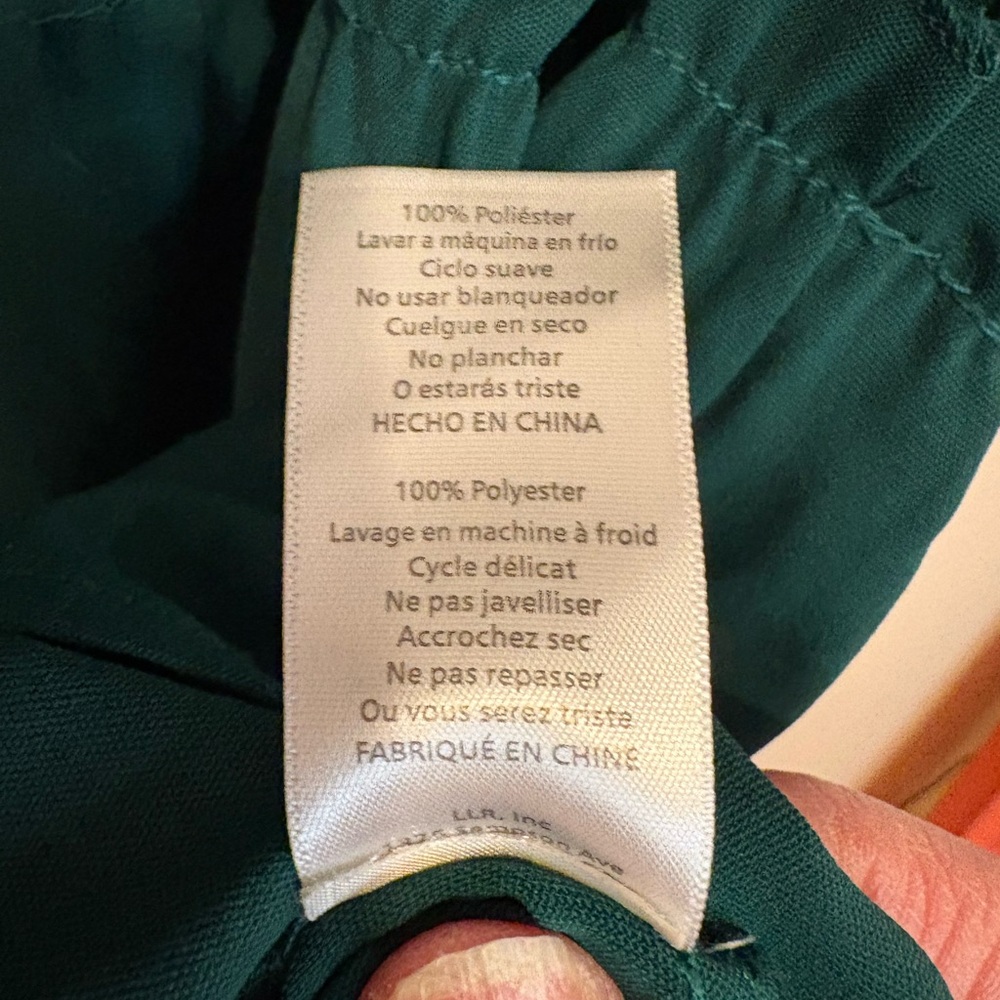 LuLaRoe Green Long Sleeve Dress - Picture 5 of 7